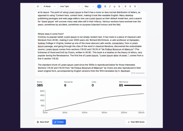 Programmatic SEO Writer project screenshot